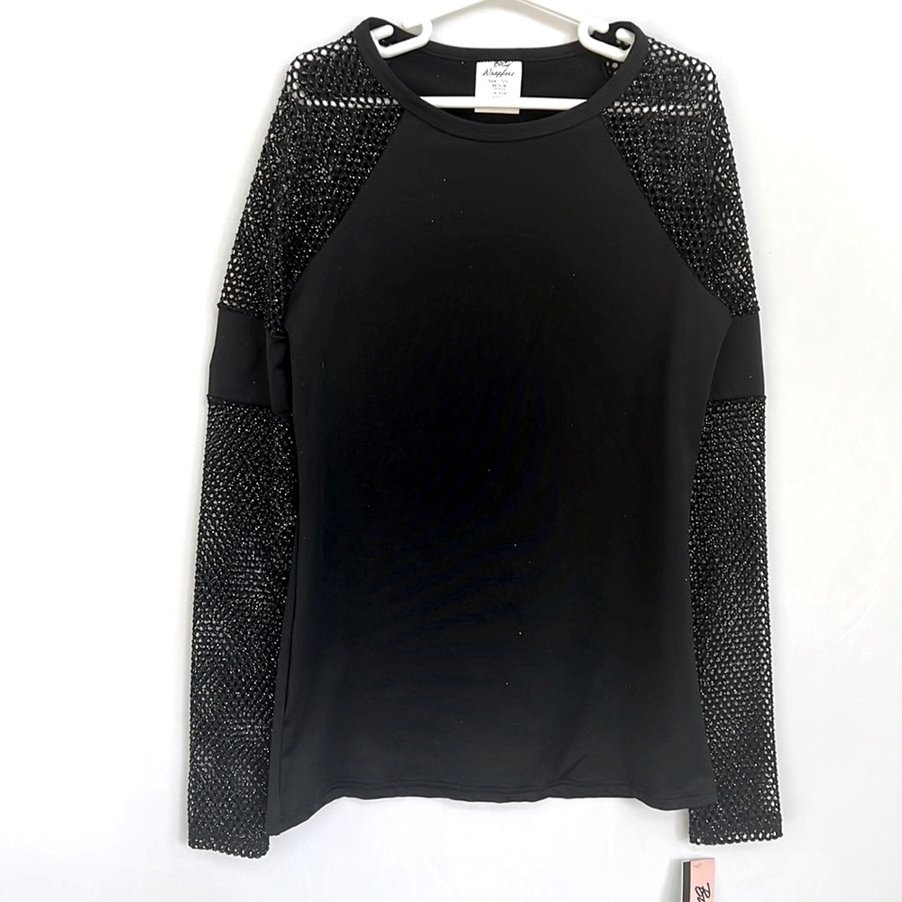 Body Wrappers girls mesh top